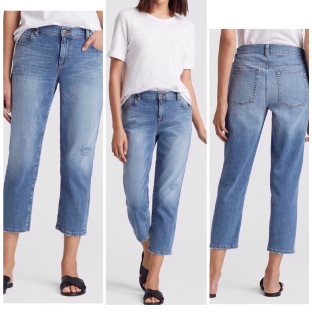 Eileen Fisher Crop Tapered Jean.